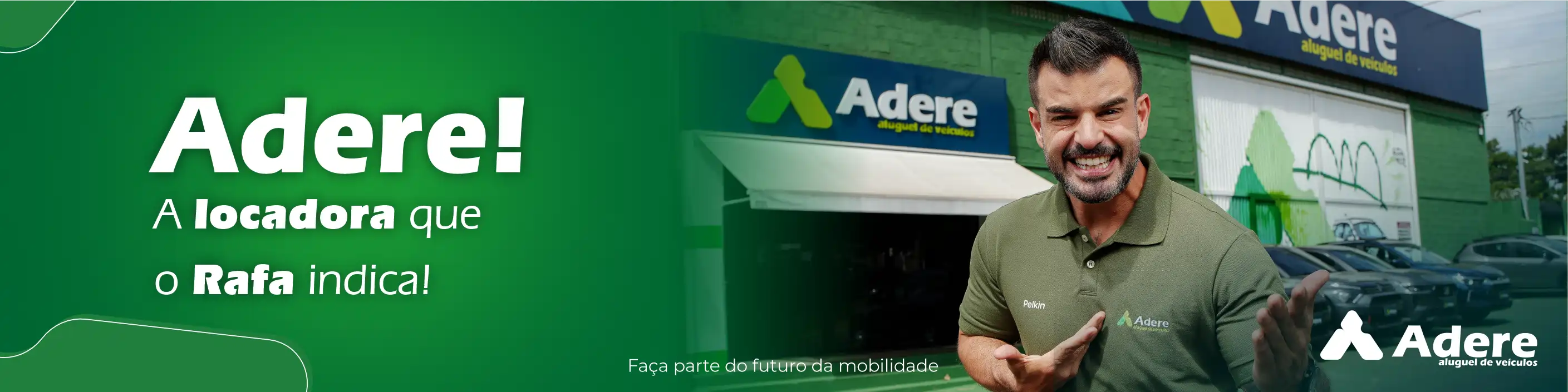 Promoção de aluguel de veículos Adere 2